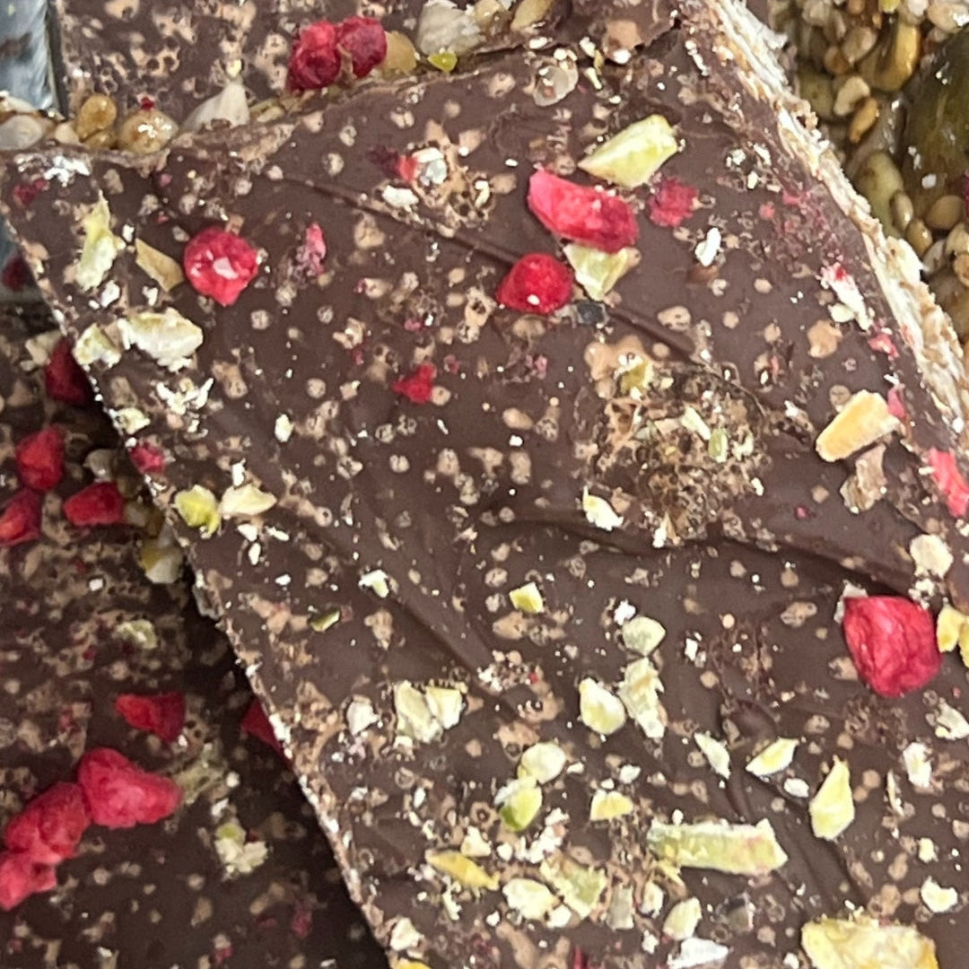 Julens Kerne- & Chokoladebrud med ingefær, græskarkerner og agave 🍫