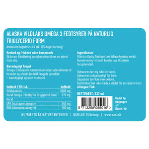 Alaska Vildlaks Omega 3 – 237 ml