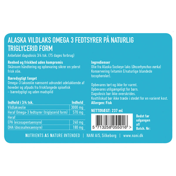 Alaska Vildlaks Omega 3 – 237 ml
